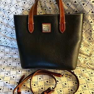 Dooney & Bourke Mini Waverly Black Leather Tote Bag